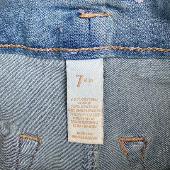 NWOT Justice Girls Paperbag Shorts Size 7 Slim - Picture 3 of 4